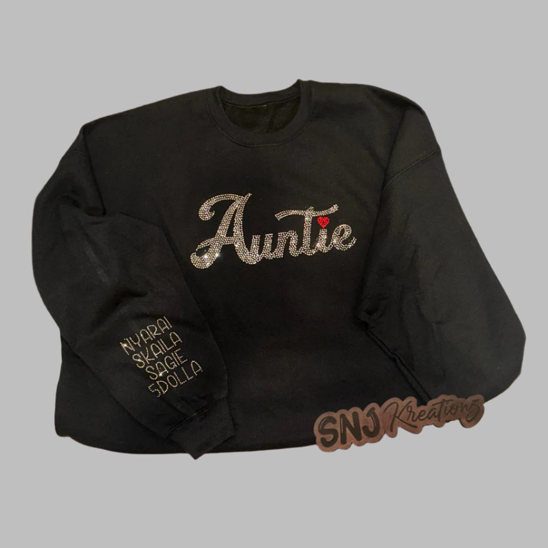 Personalized Rhinestone Sweatshirt