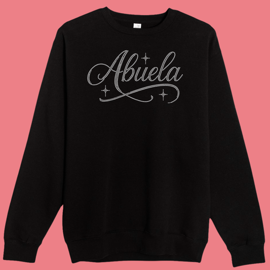 Bling Name Sweatshirt (Grandma, Auntie, Mommy, Abuela)