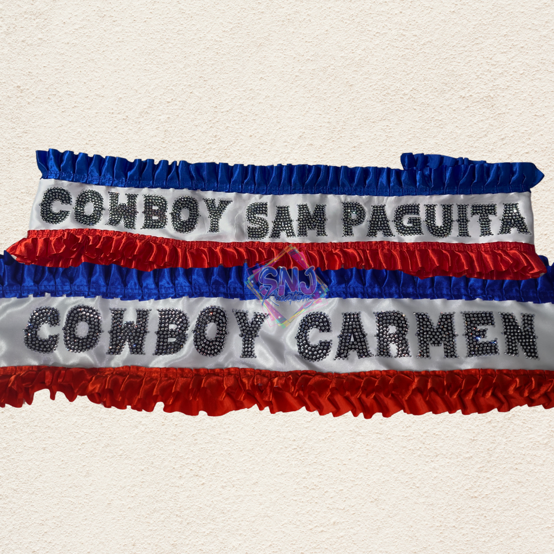 Custom Bling Sash for Adults – Made to Order