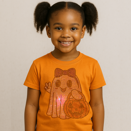 Halloween Boo Rhinestone T-Shirt