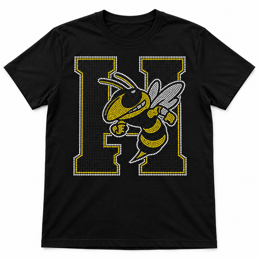 Custom Hornets Rhinestone Tee