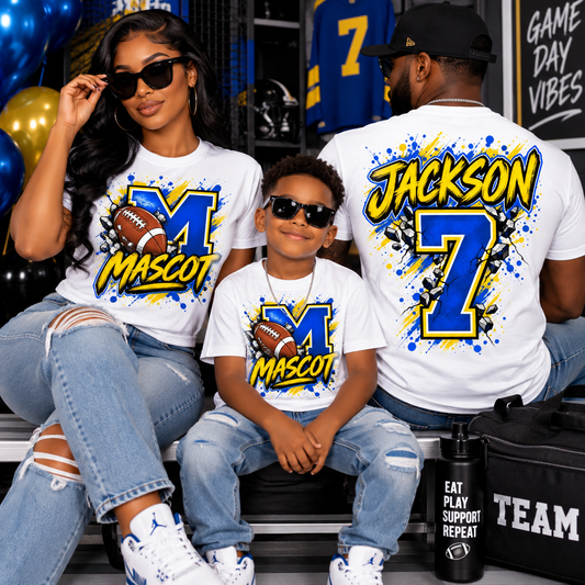 Game Day Football Mascot Tee