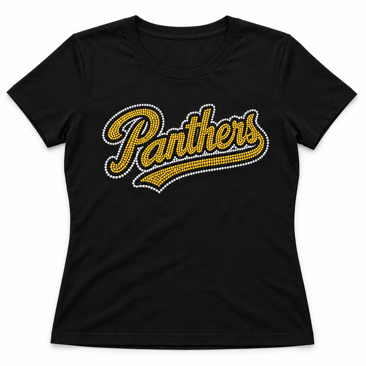 Custom Panthers Rhinestone Tee