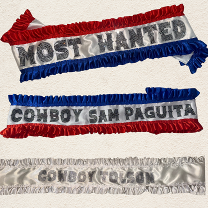 Custom Bling Sash for Adults – Made to Order
