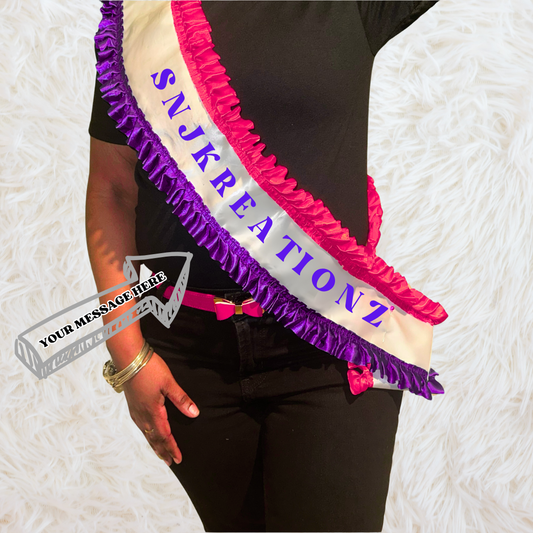 Custom Bling Sash for Adults – Made to Order