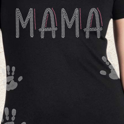 Personalized Handprint Bling Tee
