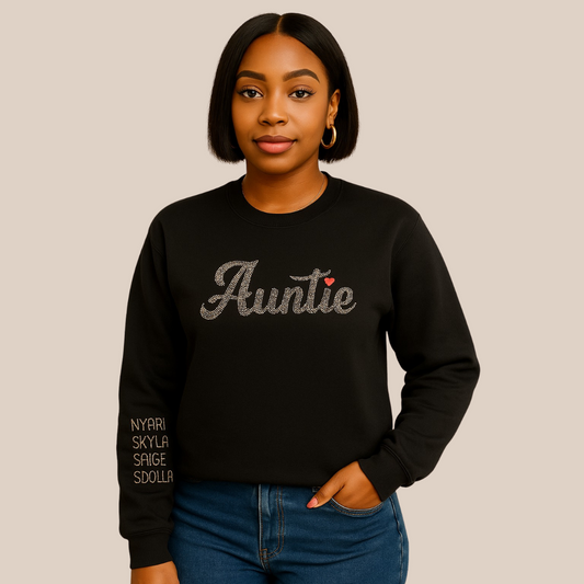 Personalized Rhinestone Sweatshirt