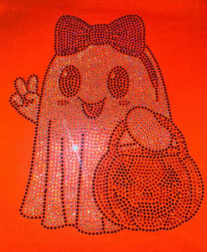 Halloween Boo Rhinestone T-Shirt