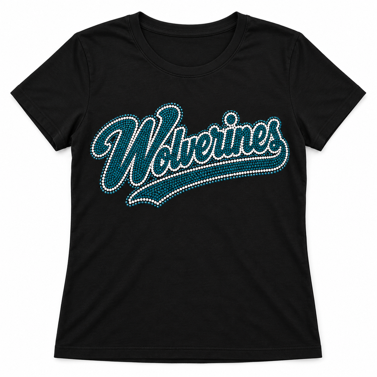 Custom Wolverines Rhinestone Tee