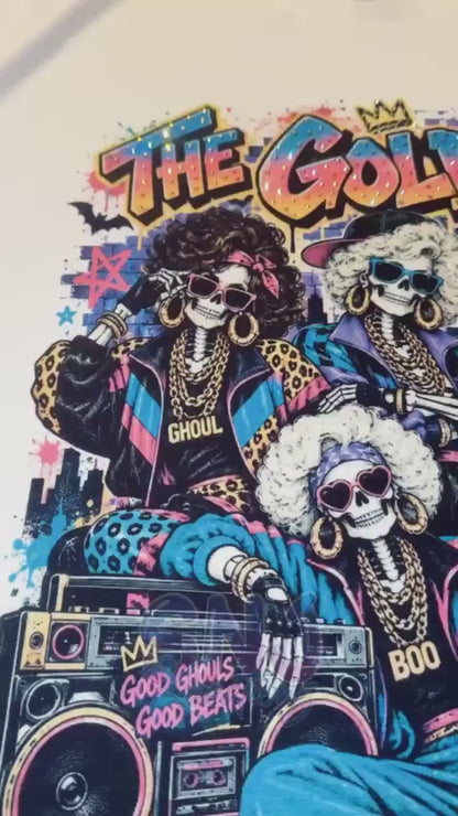 Golden Ghouls Rhinestone Tee | Hiphop