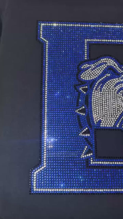 Custom Bulldogs Rhinestone Tee