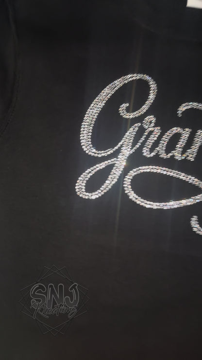 Bling Name Sweatshirt (Grandma, Auntie, Mommy, Abuela)